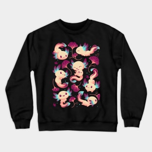 Axolotl Wonders - Cute Salamanders Crewneck Sweatshirt